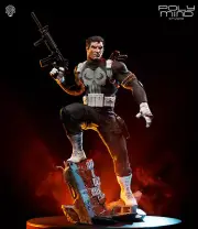Punisher Standing Resin Sculpture Statue Model Kit Unpainted/Unassembled