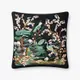 美國 LOLOI X RIFLE PAPER 枕套/ 詩意花卉刺繡/ 55.9x55.9 CM/ 黑底
