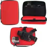 Navitech Red Action Camera Hard Case For The XPLORA Action Camera