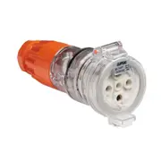 Clipsal 56 Series Socket Extension Ip66 5 Pin 32A 500V Electric Orange - 56CSC532-EO