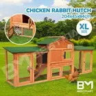 Chicken Run Coop Chook Cage Wood House Rabbit Hutch Bunny Duck Pet Enclosure