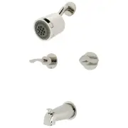 Kingston Brass KBX814.SVL Serena Tub and Shower Trim Package - Nickel