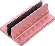 TEHAUX Durable Vertical Laptop Stand Alloy Notebook Holder for Desk Lightweight Storage Rack with Scratch Design Compatible with All Laptops and Tablets