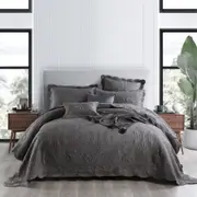 Medici Bedspread King Bed Grey