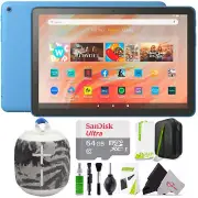 Amazon Fire HD10 10.1" 32GB Wi-Fi Tablet 13th Gen Ocean + Wonderboom Speaker Kit