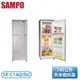 ［SAMPO 聲寶］140公升 一級能效經典品味系列定頻雙門冰箱 SR-C14Q(R6)