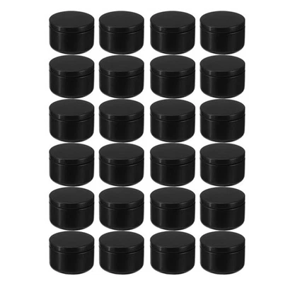 24 Pcs Candle Jar Decorative Labels Empty Storage Tins Candle Tin Can4904