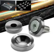6PC J2 Gun Metal Fender/Engine Bay/Bumper/Bracket Washer+Bolt Kit For Universal