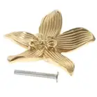 Antique Vintage Flower Shaped Cabinet Handle Cupboard Pull Drawer Knob