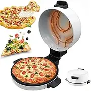 Electric Pizza Oven, 12 Inch Portable Pizza Maker, 2000W Double-Sided Nonstick Pizza Maker for Pizzas/Pancake/Quesadillas/Cookies