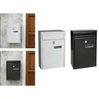 Wall Mounted Mailbox Wall Hanging Mail Box Large Capacity Letterbox Security Key