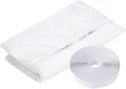 Portable Air Conditioner Window Seals Kit, Window Sealing Vent Kit， Hot Air Stop Air Exchange Guards with Zip for Portable Air Conditioner, Tumbler Dryer, Keep House Cool