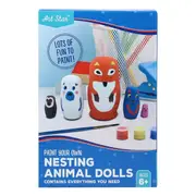 Art Star Paint Your Own Nesting Animal Dolls Activity Kit