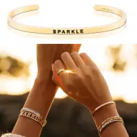 在飛比找momo購物網優惠-【MantraBand】美國悄悄話手環 Sparkle 閃耀