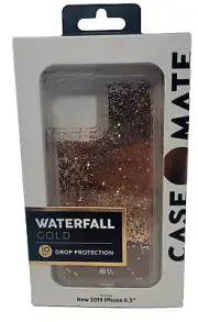Case-Mate Waterfall Gold Glitter Case for iPhone 11 Pro Max (6.5")
