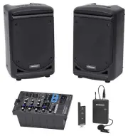 Samson Expedition XP300 300w 6" Portable PA System wBluetooth+Mixer+Lavalier Mic