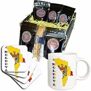 3dRose cgb_63182_1 The Flag Outline map and Name of The Country Moldova-Coffee Gift Basket, Multicolor