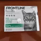 Frontline Plus Flea & Tick Treatment for Cats and Ferrets - 6 Pipettes New