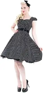 [Hearts & Roses London] Women's 50's Vintage Small Polka Dot Tea Dress