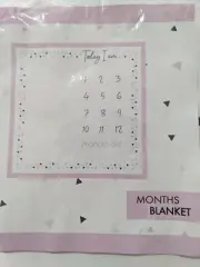 Baby Monthly Milestone Months Blanket Newborn Photo Mat Boy Girl Unisex
