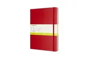 Moleskine Classic Notebook Extra Large Plain Hard Cover Scarlet Red