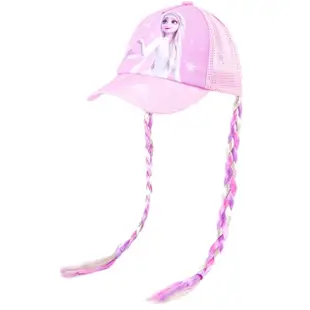 【TDL】冰雪奇緣兒童帽子網帽遮陽帽棒球帽辮子款 2213233(平輸品)