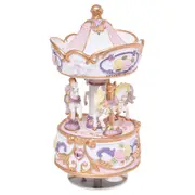 Gibson Gifts Classic Musical Carousel Small Home/Office Ornament Decor 7x14cm