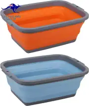 Collapsible Sink Foldable Dish Tub for Washing Dishes, Camping, Hiking and Home,