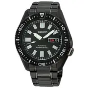 Seiko SKZ329 Automatic Black Stargate Divers Men's Watch Stainless Steel New