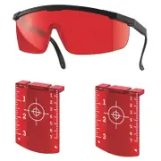 Lasertec Red Laser Targets And Glasses Combo Pack
