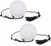 OFKPO 1 Pair of LED Glow Poi, Multicoloured Glow-in-The-Dark Poi for Stage, Belly Dance