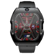 LOKMAT APPLLP 3 MAX Phone Watch 4GB RAM 128GB ROM Android 4G SIM Network GPS Sports Fitness Tracker Dual Camera - Black
