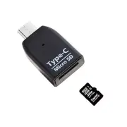 Mini Type C Micro SD TF Memory Card Reader OTG Adapter USB 3.1 For PC Phone