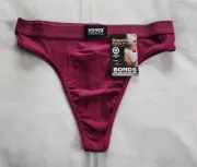 Bonds Organics Ladies WTHF LFW Elderberry Ribbed Hi Gee G String Brief Size 8