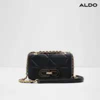 在飛比找momo購物網優惠-【ALDO】NANALI-高級精湛菱格斜背包-女包(黑色)