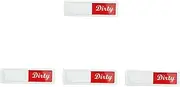 Tofficu 4pcs Dishwasher Magnet Clean Dirty Sign Home Cleaning Indicator Double-Sided Design Scratch Easy to Use