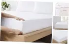 Only with Full Elastic & Built in Corner Sheet Straps Queen Fitted Sheet White