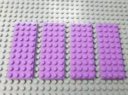 New LEGO Lot of 4 Medium Lavender 4x10 Plates