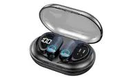 Wireless Earbuds Bluetooth Headphones Waterproof Sports Earphones, OverEar Earhooks Headest(Black)