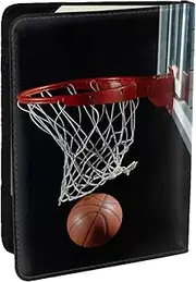 [JEJEA] Basketball Print Travel Organizer Credit Cards Case Passport BookPassport Holder Cover Wallet forTraveling,, Black, One Size