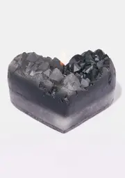 [Zen Den Candles] Smokey Quartz Geode Heart Candle