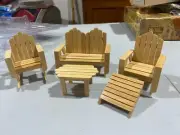 Hobby Lobby Small Town Treasures Miniature Collection Adirondack Patio Furniture
