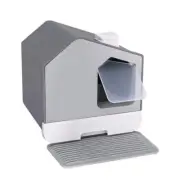 i.Pet Cat Litter Box Large Tray Kitty Toilet Fully Enclosed House Hooded Scoop M