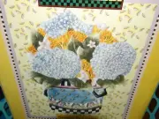 1999 Debbie Mumm Mumm's the word Spring Boquet collect Cookie Tray hand painted