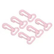 6pcs Plastic Swivel Snap Hook Lobster Clasp Buckle for Webbing Strap Pink