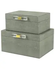 R16 Set of 2 Glam Grey Boxes