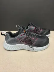 New! Womens Merrell Work Moab Flight Carbon Toe Black Fuchsia Shoes. Size 9M.
