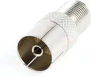 uxcell Coaxial Cable Connector, PAL Female to F Type Female Jack RF Coax Adapter TV Cable Converter, Coax rf Extension Jack Plug Couplers for Antenna CATV TV FM