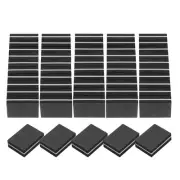 50pcs Nail Buffers 100/180 Grit Mini Nail Sanding Blocks Set Black