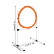 LICAEVEY Agility Training Equipment For Dogs Adjustable Bar Hurdle Hoop Pole